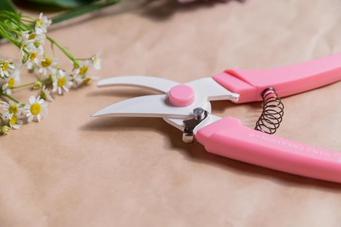 Pruning shears Made in JAPAN Garden Scissors Flower Shears SAKAGEN HAND CREATION P-180 (Pink)