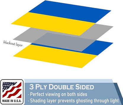 Ukraine Flag 4X6 FT Made in The USA-Heavy Duty Vibrant Colors Double Sided Ukrainian UKR Flag with 2 Brass Grommets for Home/Company/Indoor Outdoor Decoration
