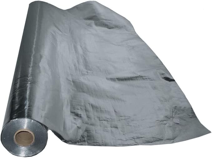 US Energy Products Highly Reflective Silver FOIL Mylar Film Insulation Sheets: Ideal for: Grow Room, Greenhouse, Farming, Plant Growth, Energy Saving, SAUNAS, and More: Sheets (48 inch x 25ft)
