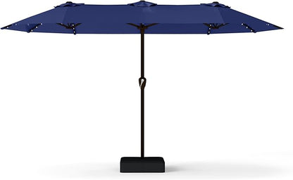 13FT Double Sided Patio Umbrella with LED Lighted