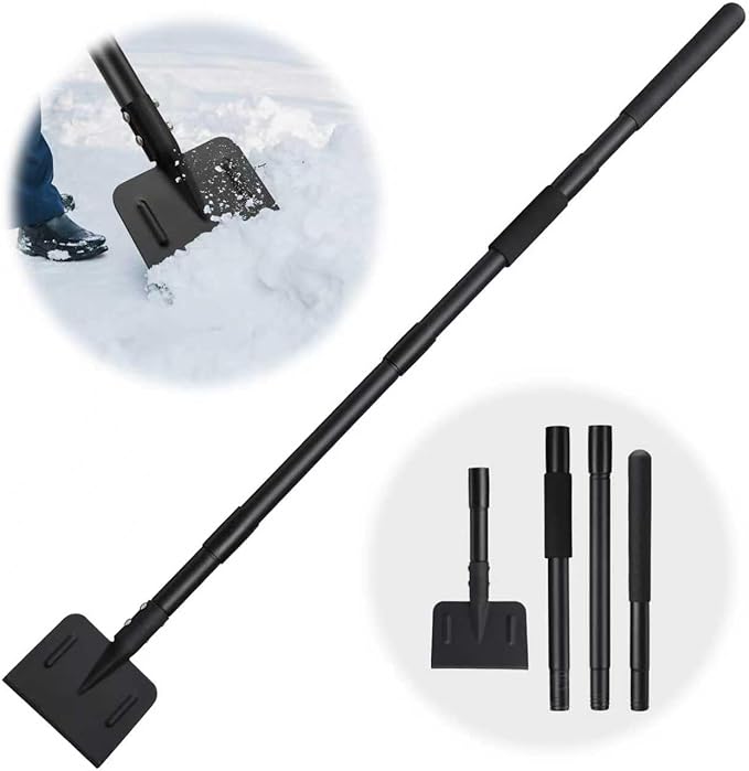 Ice Chopper, 67 Inch Stainless Steel Ice Scraper Heavy Duty Snow Shovel for Driveway Garages Yards Outdoor Stairs