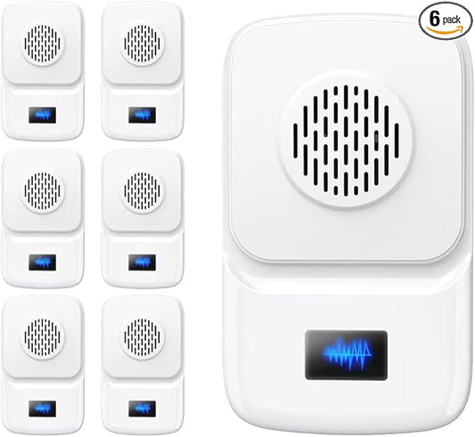 Upgraded Ultrasonic Pest Repellen (6 Packs), Indoor Insect Repeller, Pest Control, Repellent Roach, Mouse, Bugs, Mosquito, Mice, Spider, Ant, Rodent Repellent Ultrasonic Plug in