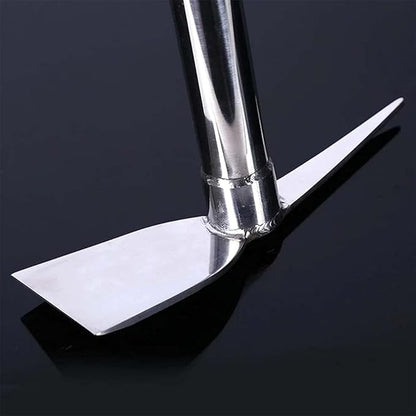 15 inch Stainless Steel Garden Hoe Pick Multipurpose Hand Tool Digging Weeding Turning Soil Mining Tools