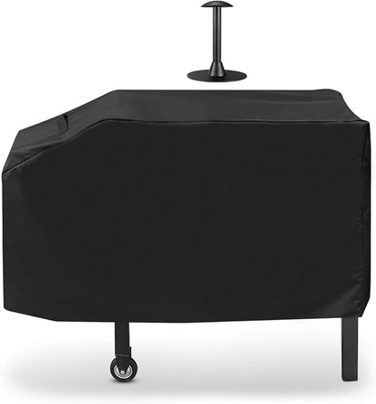 SunPatio 28 Inch Grill Griddle Cover Compatible for Blackstone Nexgrill Flat Top 2 Burner Gas Griddle Cooking Station, Outdoor BBQ Gas Grill Cover with Waterproof Sealed Seam, Comes with Support Pole