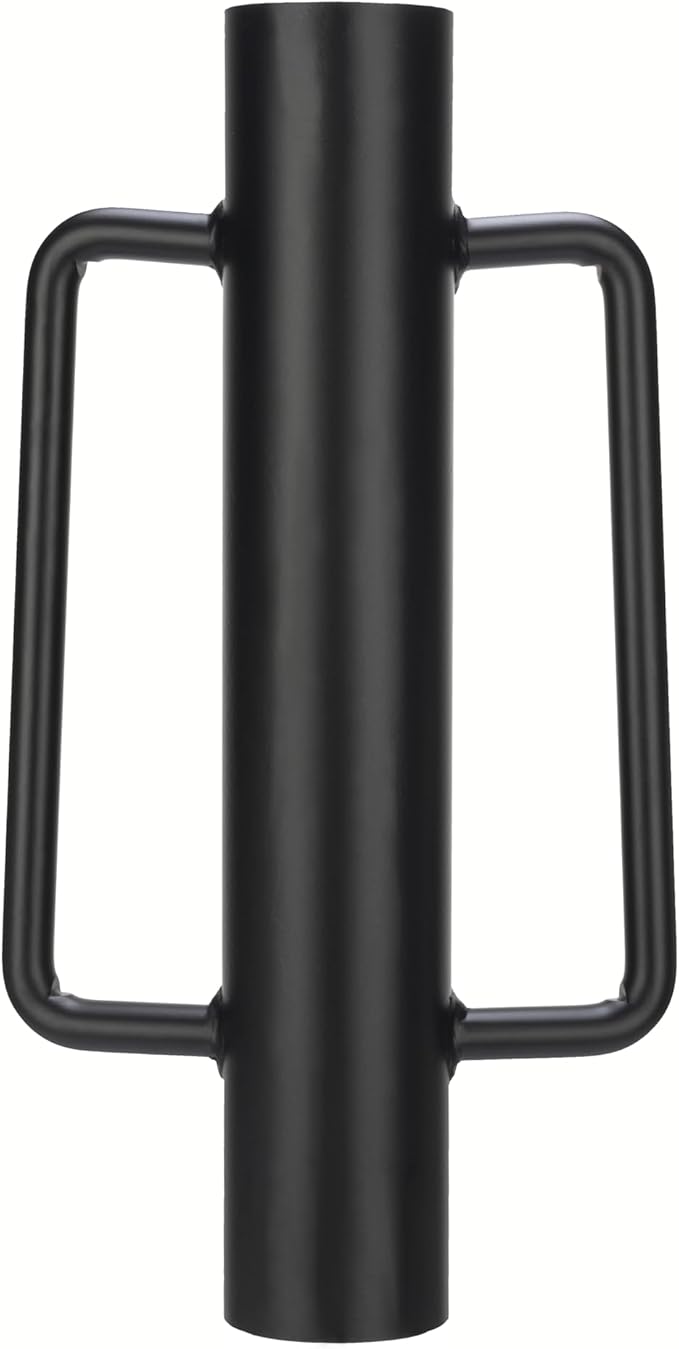 Fence Post Driver T Post Pounder with Handle 16 LB, Heavy Duty Hand Post Rammer for Wooden Posts/U-Channels/Fence Posts, 16 Inch Post Hole Digger (Black)