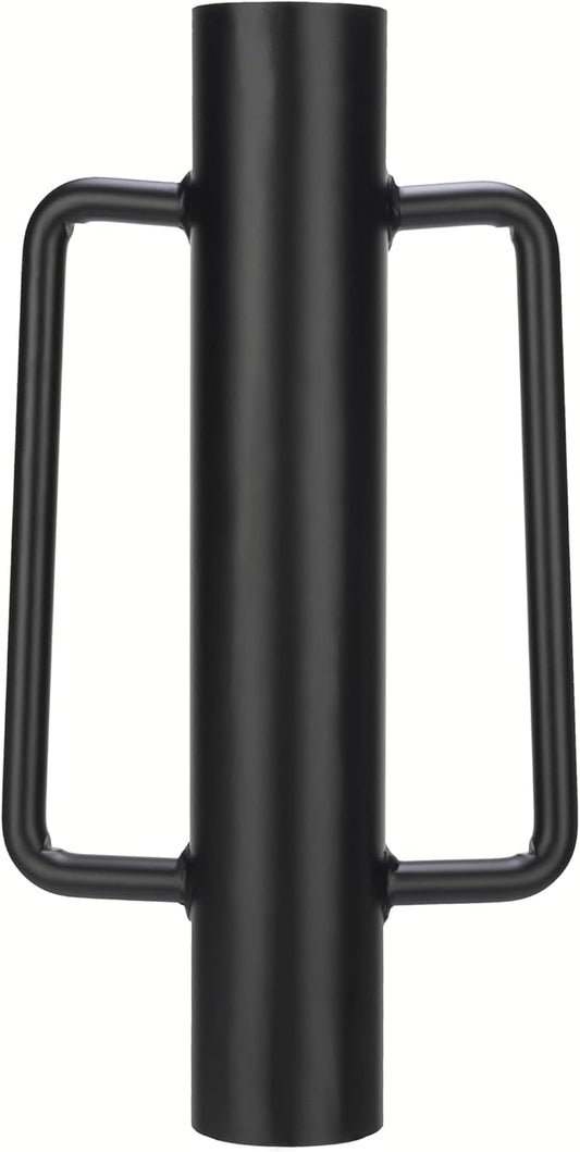 Fence Post Driver T Post Pounder with Handle 16 LB, Heavy Duty Hand Post Rammer for Wooden Posts/U-Channels/Fence Posts, 16 Inch Post Hole Digger (Black)