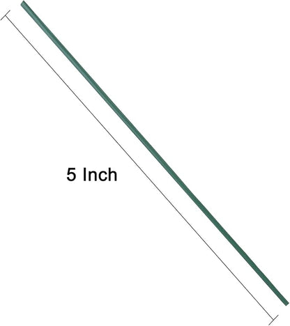 Tangyinrd 300 pcs 5 inch Blackish Green Plastic Twist Ties, Cable Ties, for Bags, Gardening Tools