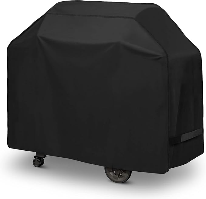 Arcedo BBQ Grill Cover 50 Inch, Heavy Duty Waterproof Barbecue Cover for Outdoor Grills up to 48 Inch Width, Suitable for Weber, Char Broil, Nexgrill Grills, etc, All Weather Protection, Black