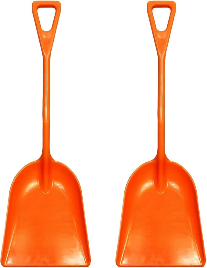 Ashman Plastic Snow Shovel with Durable Multi-Purpose Snow Plastic Shovel (2 Pack)