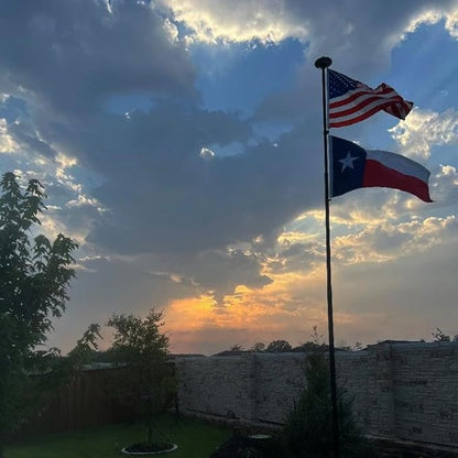 Jayus Double Sided Texas State TX Flags 3x5 FT Outdoor- 320D Heavy Duty Nylon Republic of Texas Flag Banner with 2 Grommets