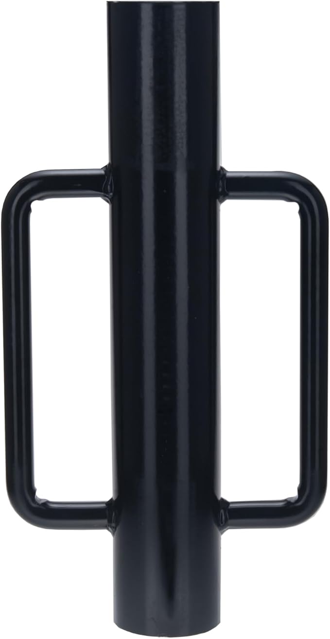 Fence Post Driver 16.5 Inch T Post Driver, 11LB Heavy Duty Hand Post Pounder with Handle for U Fence Post (Black)