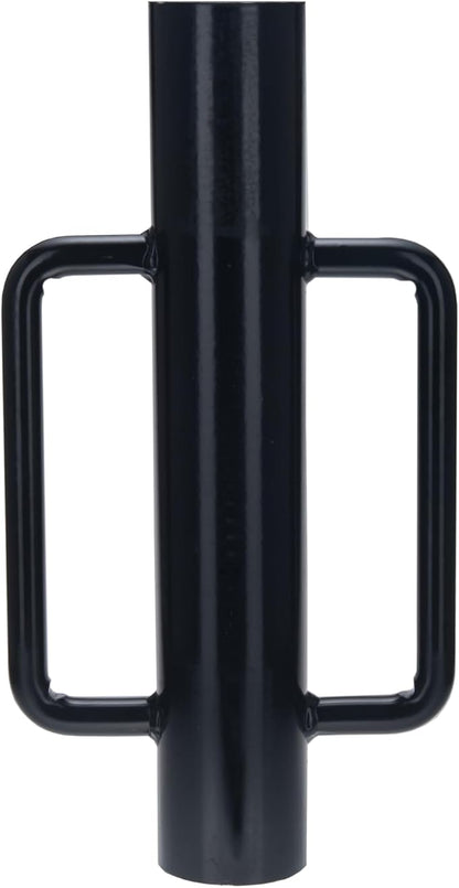 Fence Post Driver 16.5 Inch T Post Driver, 11LB Heavy Duty Hand Post Pounder with Handle for U Fence Post (Black)
