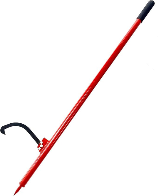 Steel Log Peavey 58" Handle Log Peavey Tool - Logger Peavy Hook Log Roller Tool max 19 Inch Opening Felling Log Roller Tool