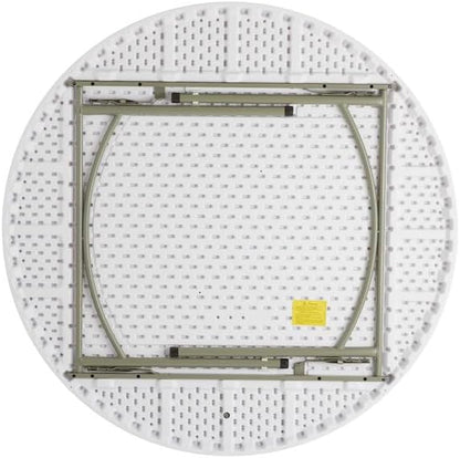 5 Pack!Round Folding Table, 60 inch Diameter, 29 inch Height, po-3019