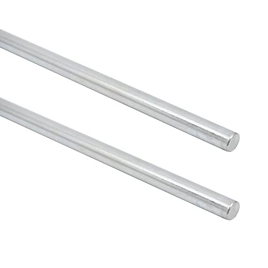 AR-PRO (2-Pack) 1/2”x 36” Zinc Plated Steel Rods Designed for Use as an Axle Shaft on Hand Trucks Dollies Wagons 4005BC Wheelbarrows