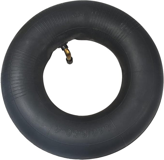 4.10/3.50-4 Heavy Duty Replacement Inner Tube with TR-87 Bent Valve Stem (2-Pack) - for Wheelbarrows, Mowers, Hand Trucks and More 3.50-4 Tire