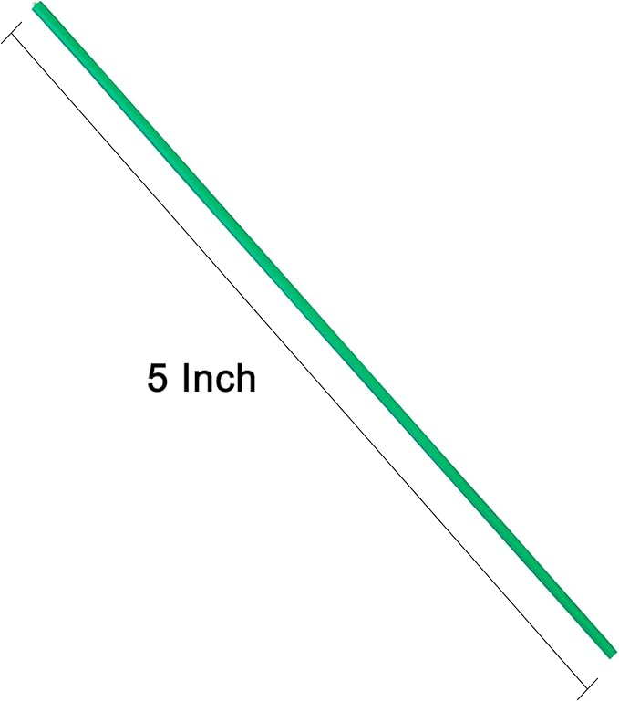 Tangyinrd 300 pcs 5 inch Green Plastic Twist Ties, Cable Ties, for Bags, Gardening Tools