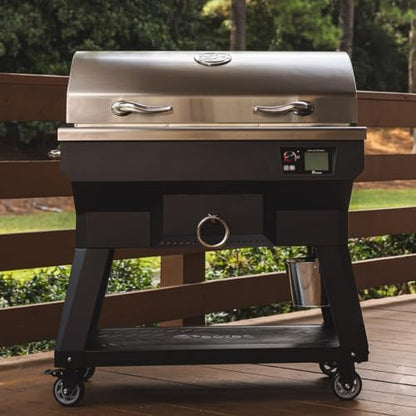 recteq Wood Pellet Smoker Grill SmokeStone 600 + Griddle Basics Bundle, Outdoor Griddle Grill with Even Temperature, WiFi enabled