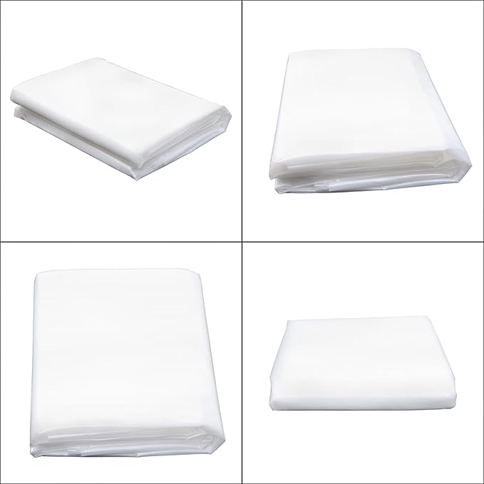 20 x 25FT Greenhouse Plastic Sheeting, 6 Mil Heavy Duty Clear Polyethylene Film, Covering for Gardening, Farming