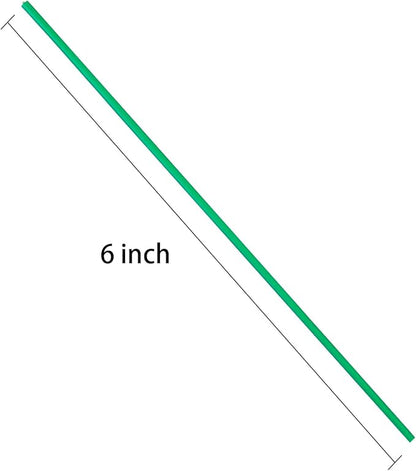 Tangyinrd 300 Pcs 6 inch Green Plastic Twist Ties, Cable Ties, for Bags, Gardening Tools