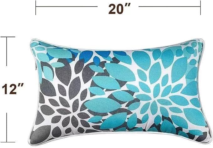 JMGBird Outdoor Pillow Covers 12x20 Inch Outdoor Lumbar Pillow Covers Home Decor for Furniture, Patio, Couch, Bed, Sofa, Bedroom