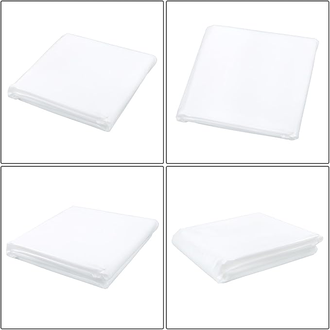 10 x 40FT Greenhouse Plastic Sheeting, 6 Mil Heavy Duty Clear Polyethylene Film, Covering for Gardening, Farming