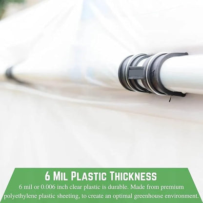 Farm Plastic Supply - 4 Year Clear 6 mil Greenhouse Plastic Sheeting - Clear Sheeting, Polyethylene Film, Transparent Plastic Film for Greenhouse (40' x 110')