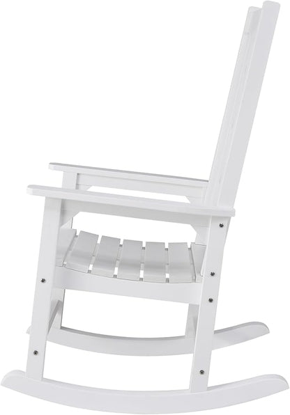 Oversized Rocking Chair, Outdoor Rocking Chair for Adults, All Weather Resistant Porch Rocker for Lawn Garden, 350lbs Weight Capacity