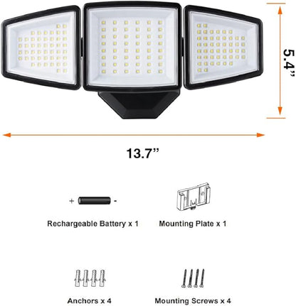 Sylvania 15W Security LED Light, Hardwired, 2000 LMS, Wet Rated, 5000K, Daylight - 1 Pack (66477)