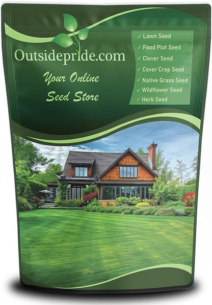 Outsidepride Midnight Kentucky Bluegrass Seed - 50 Lbs. Cold & Drought Tolerant, Sun-Loving Lawn Grass Seed, w/High Traffic Tolerance & Deep Root System, OptiGrowth Coated for Better Establishment