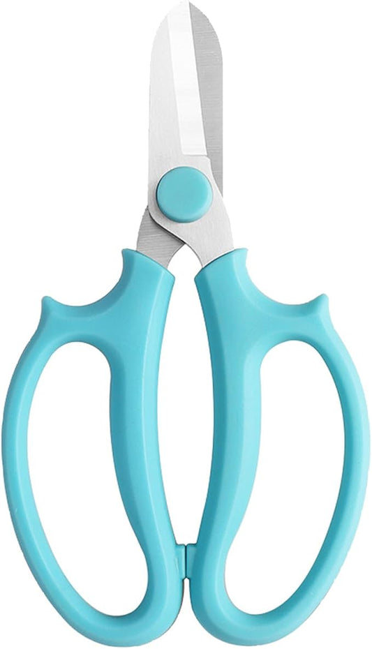 Gardening Scissor Blue Sharp Blade Alloy Steel Garden Shears for Cutting Flowers Trimming Plants of Yard Florist Rose Herb Hedge and Fruits Picking