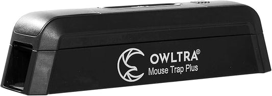 OWLTRA EMZ Plus Indoor Electric Mouse Trap, Instant Kill Rodent Zapper with Dual Entrances and Pet Safe Trigger, Black