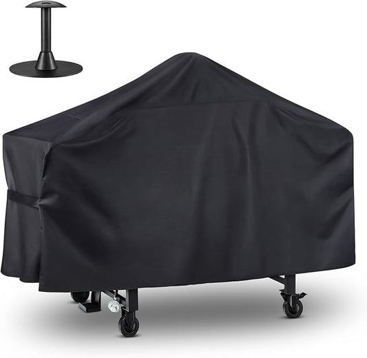 Arcedo 36 Inch Griddle Cover Compatible for Blackstone, Camp Chef 600, Nexgrill, Heavy Duty Waterproof 4 Burner Flat Top Grill Cover, Includes Support Pole