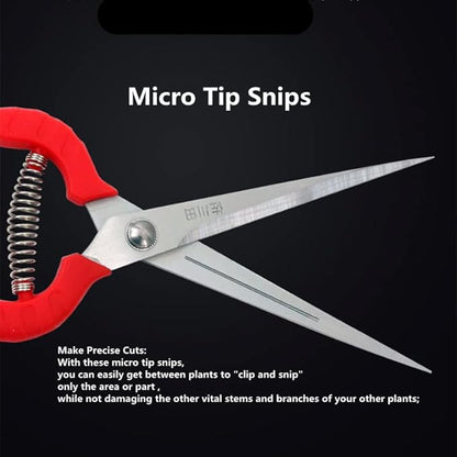 2pack Zsling Extra Long Edge Stainless Steel Pruning Shears Fruit Trees Bonsai Sharp Garden Scissors Tool