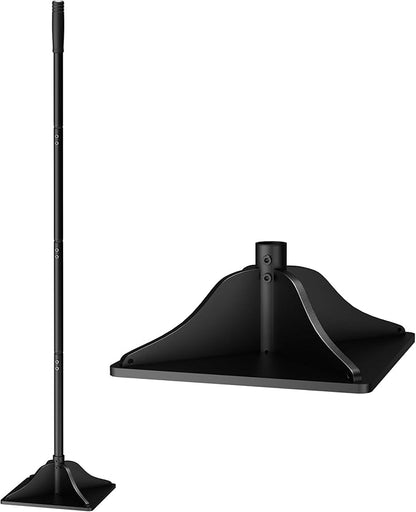 Steel Tamper Tool,63 Inch Handle,Hand Ground Tamper Tool,Durable Plate Soil Compactor,Garden Heavy Duty Tool for Leveling Soil,Gravel,Asphalt,Driveway