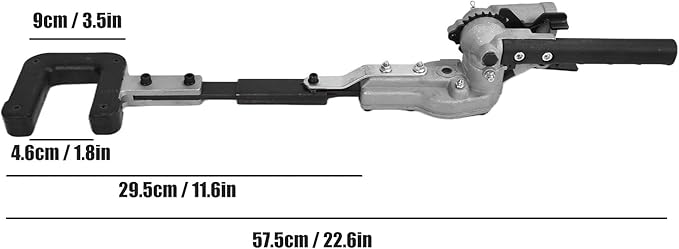 Septpenta 26MM Fruit Picker Head, Efficiently and Quickly Pick from High Places, 9 Teeth Aluminium Alloy Grab Tool for Orchards, Gardens, Pick Olives, Pears, Oranges and Other Fruits