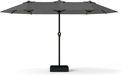 13FT Double Sided Patio Umbrella with LED Lighted