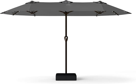 13FT Double Sided Patio Umbrella with LED Lighted