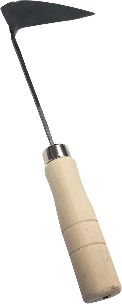 Korean Gardening Tool ho-mi Hand Plow Hoe Spade, Trowel, Weeder, and More! an Excellent Tool for use in Any Vegetable or Flower Garden 12.40 Inches (Round Triangle)