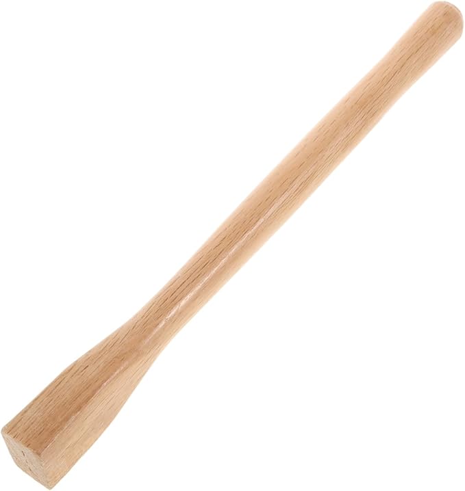 Kisangel Wooden Hoe Handle Replacement 14.56 Inch Comfortable Grip Durable Hand Tool Handle for Garden Hoe and Lawn Care