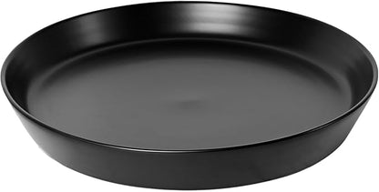 2 Pack Ceramic Plant Saucer 4 Inch, Heavy Duty Plant Pot Tray for Indoor & Outdoor, Glazed Ceramic Plant Drip Trays
