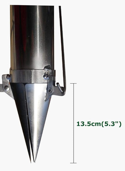 Seedling Transplanting Bulb Planter Tool Long Handle, Vegetable Young Plant Manual Plant Transplanter, Single Handle Stainless Steel Planting Garden Tools for Garden, Greenhouse