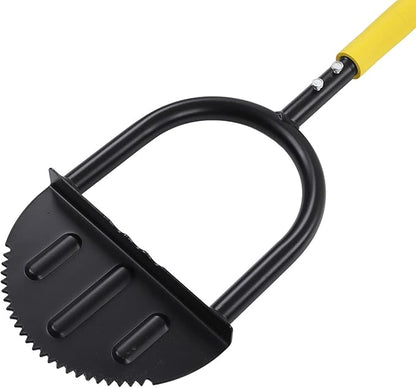 Manual Lawn Edger, Half Moon Saw Tooth Edger, Wide Pedal Garden Trimming Edging Tool for Sidewalk and Grass Maintenance