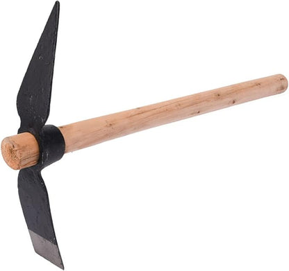Garden Hoe Pick, 15.7 Inch Weeding Mattock Hoe Garden Pick Axe Multipurpose Gardening Hand Tool for Gardening Cultivator Weeding Seeding Turning Soil ﻿