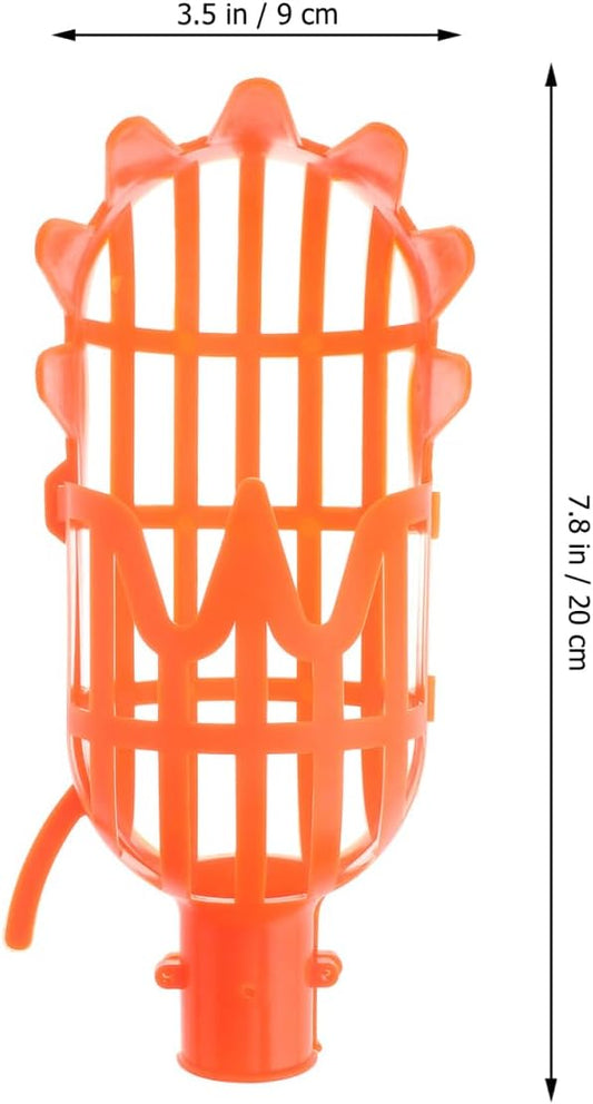 2pcs Fruit Picker Tool Basket Jujube and Pomegranate Harvesting Tool for Garden Telescoping Fruit Catcher for Orchard Use