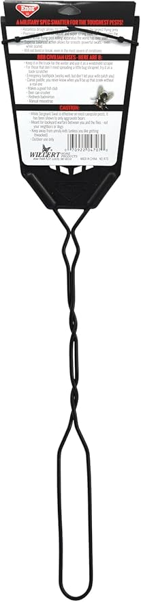 Enoz Sergeant Swat Bug Swatter - 3 Pack - Heavy Ultra Duty Manufactured Flyswatter - Environmentally Conscious, Effective, and Inexpensive Method to Control Flying Insects