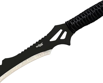 Sword Machete with Nylon Sheath and Lanyard Jungle Hunter Machete for Outdoor Adventure