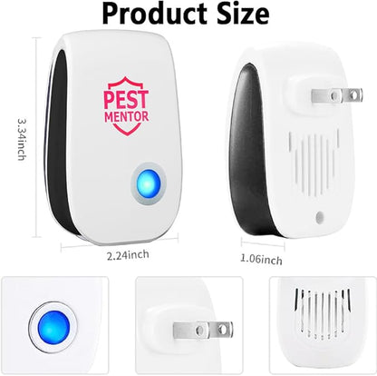 Pest Repeller Ultrasonic & Pest Repellent 10 Pack Ultrasonic Mice Repellent for Insect, Roaches, Spiders, Bugs, Mosquitoes, Pest Control for House Garage RV Hotel Mouse Repellent Pest Control Device