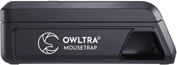 OWLTRA Indoor Electric Mouse Trap, Instant Eliminate Rodent Zapper with Pet Safe Trigger, Black, Small
