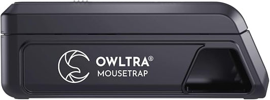OWLTRA Indoor Electric Mouse Trap, Instant Eliminate Rodent Zapper with Pet Safe Trigger, Black, Small
